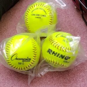 Champion Sports SB12 Green Softballs